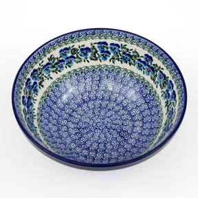 Miska ceramiczna 056 h-10cm <br> 2273X Kobaltowe bratki